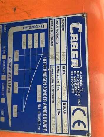 Heftruck zeer compackt 