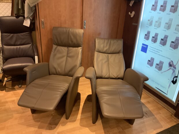 Relaxfauteuils met accu  2 stuks 